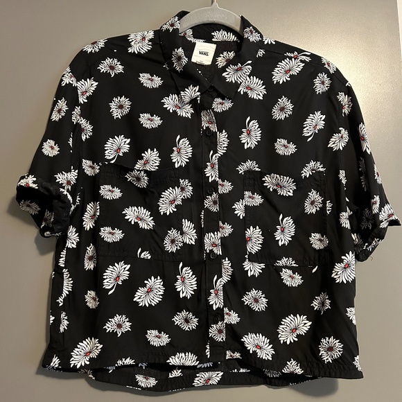 VANS Cropped Skater T-shirt - Picture 1 of 3